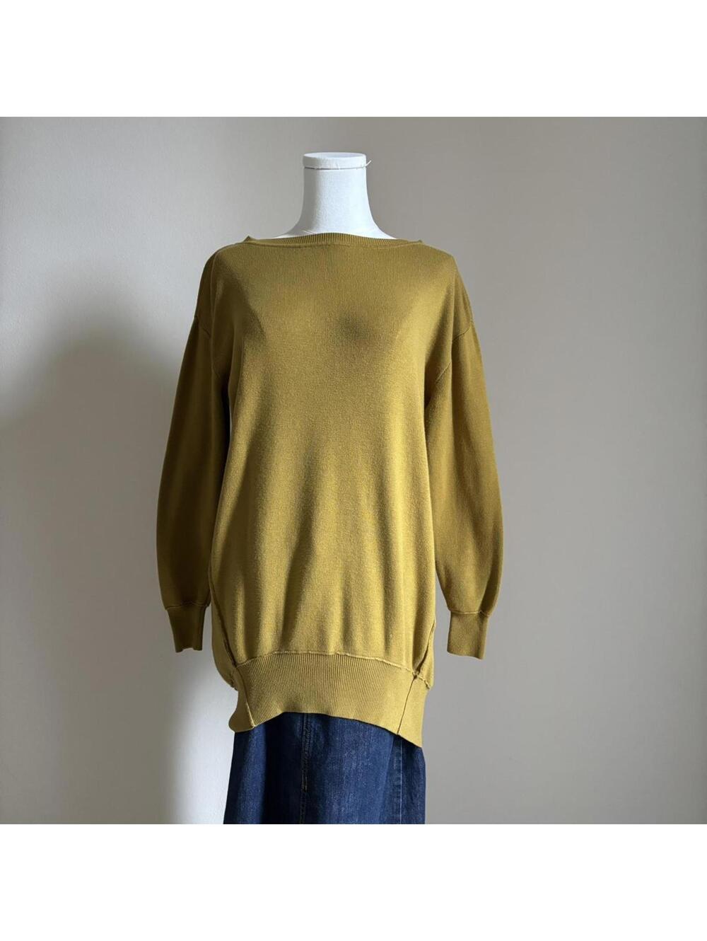 Anthropologie yellow freya tunic sweater dress
